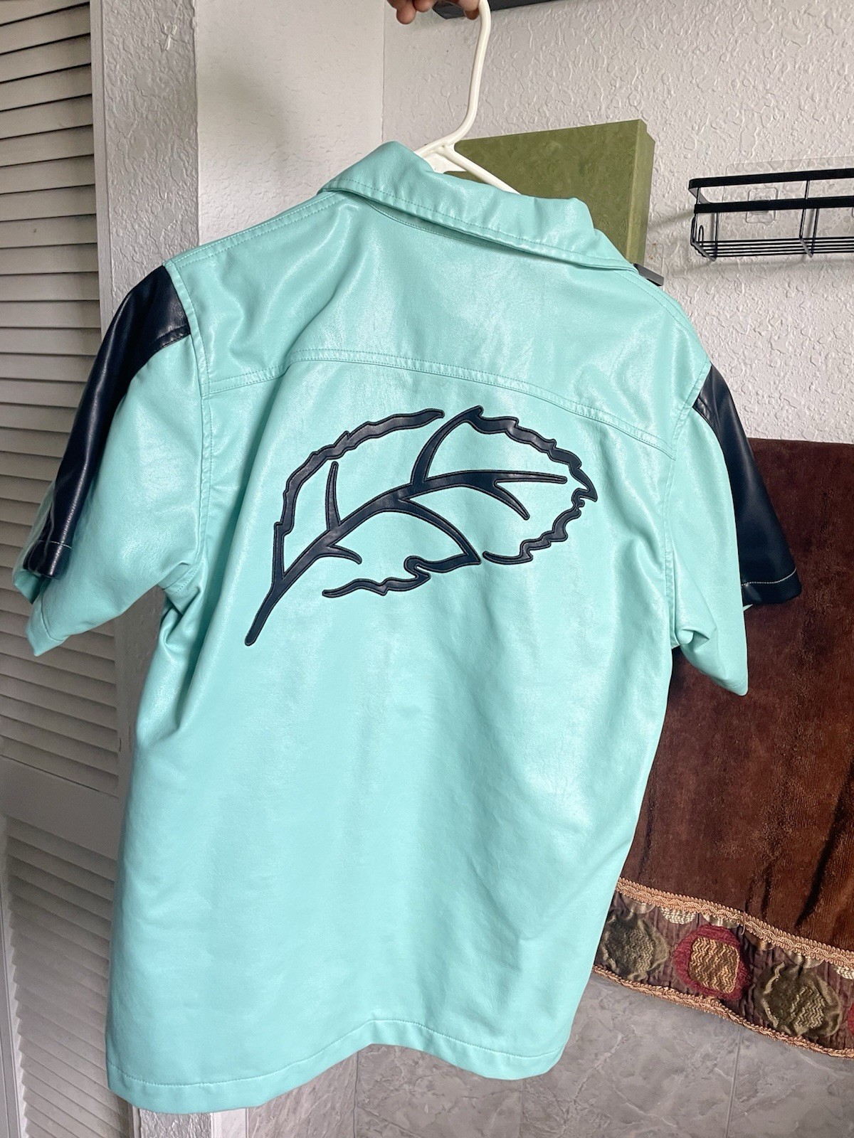 Black Leaf Button Up - image 2