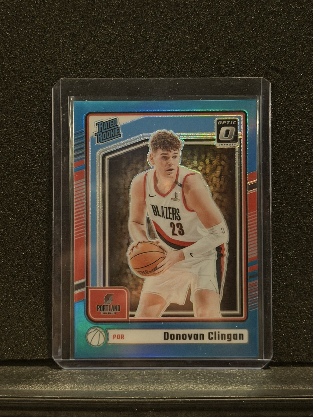 2024-25 Panini Donruss Optic - Rated Rookie Donovan Clingan #272 Aqua Prizm /225
