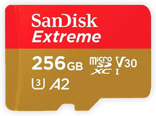 Sandisk 256GB Extreme Microsdxc UHS-I Memory Card - C10, U3, V30, 4K, A2, Micro