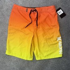 Hurley Board Shorts Boys 16 Swim Trunks Youth Size Polyester Beach Swimwear New