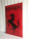 FERRARI  Dealer / Showroom / Garage Red Porcelain Enamel Logo Sign 31 x 19 Inch