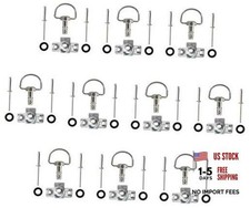 Quick Release D-Ring Motorcycle Race Fairing Fasteners - 1/4 Turn