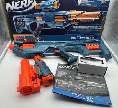 Nerf Elite 2.0 Eaglepoint RD-8 Blaster Trommel Fernrohr Lauf 16 Darts Reichweite