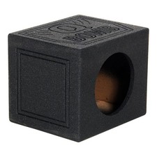 SINGLE 10" SEALED SUBWOOFER ENCLOSURE CAR SPEAKER BOX w/DURABLE BED LINER FINISH