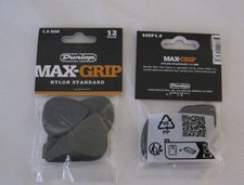 New Dunlop 449P1.0 Max-Grip Nylon Standard Guitar Picks, 1.0mm, 12-Pack