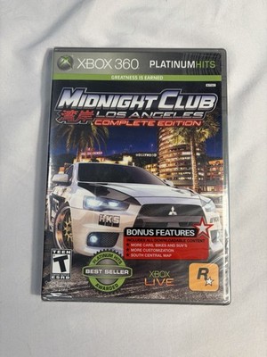 Midnight Club: Los Angeles Complete Edition Platinum Hits (Xbox 360) New Sealed