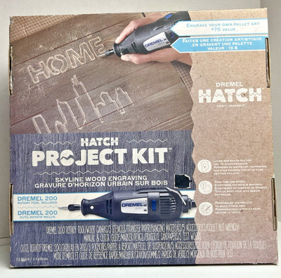 New Dremel 200 Hatch Project Kit Rotary Tool Collet Nut  Wood Carve-SHIPS FREE