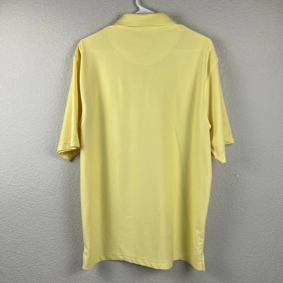 Champions Tour Golf Shirt Mens Large Polo Yellow Short Sleeve - Image 2 of 4