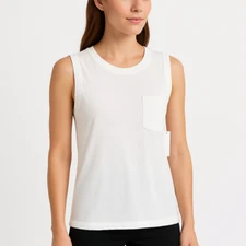 Splendid NWT Women’s Sleeveless Tank Top in White-Size XSmall