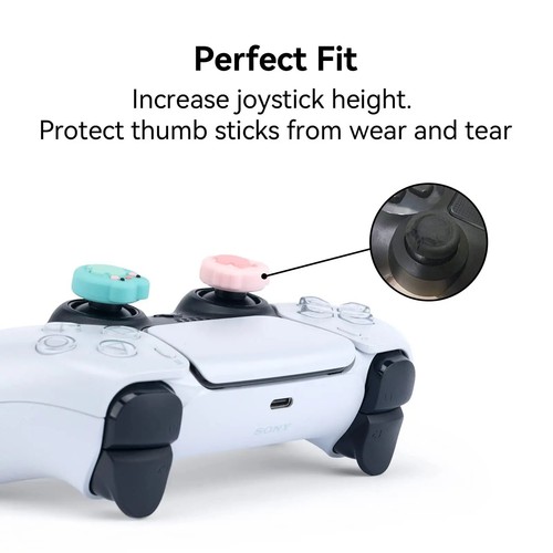 GeekShare 4 pz controller Playstation 4/5 impugnature pollice per Switch Pro - Foto 47 di 54