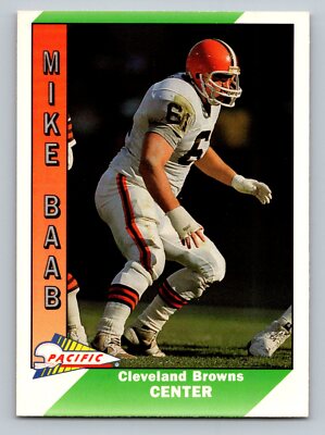 1991 Pacific #76 Mike Baab   Cleveland Browns