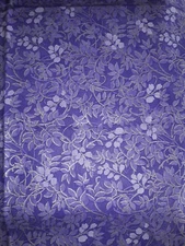 Handmade Bandana PURPLE LEAVES