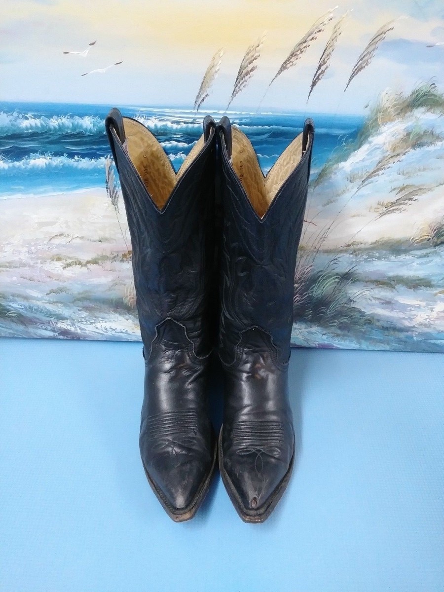 Nocona 7501 Womens Black Leather Western Cowboy Boots Size  display picture 1