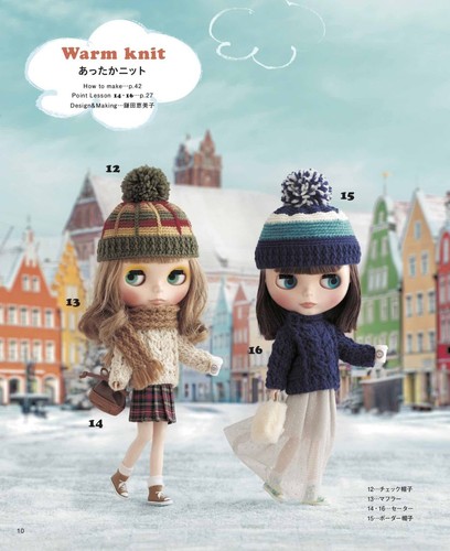 Crochet Blythe Coordinate Book Handmade Doll Clothes Book Japan 2022 - Picture 19 of 23