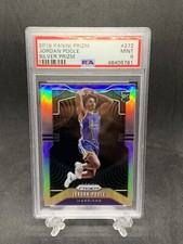 Jordan Poole 2019-20 Panini Prizm Silver Prizm RC #272 Warriors Rookie PSA 9
