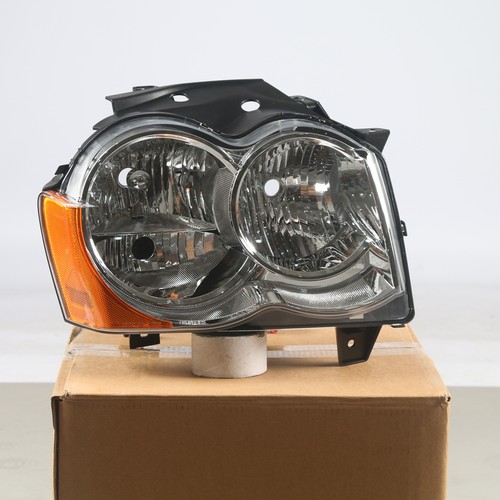 For 2008-2010 Jeep Grand Cherokee Halogen Black/Chrome Headlights Headlamp 2009 - Imagen 22 de 28