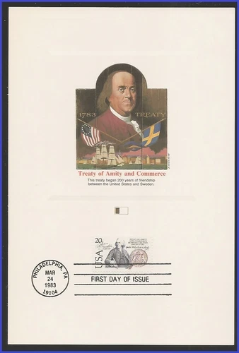 USA5 #2036 U/A FLEETWOOD PROOFCARD FDC   US - Sweden