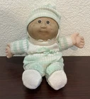 VNT 1985 Cabbage Patch Kids Doll Mint Green W/ Hat No Teeth 1 Dimple