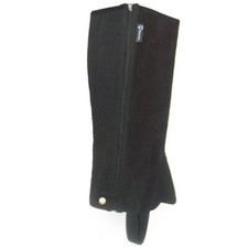 Image of Requisite Suede Half Chaps Black Adults New