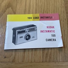 Kodak Instamatic 104 Camera Instruction Booklet Vintage 1960's