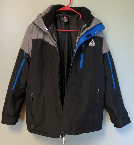 Gerry Blizzard Black Blue Ski Puffer Jacket & Ski/Snow Pants Boys Large 14/16 - Picture 3 of 20