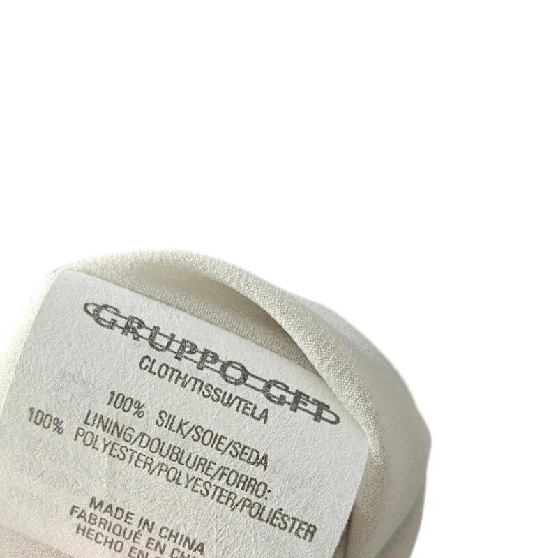 Saia Midi Emanuel Ungaro 12 Sobreposição de Seda Completa Longa Cinza Arte para Usar Clássica  - Imagem 3 de 4