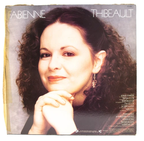 Fabienne Thibeault Le Blues à Fabienne LP Vinyl Album Record 1982 Québec KD-533