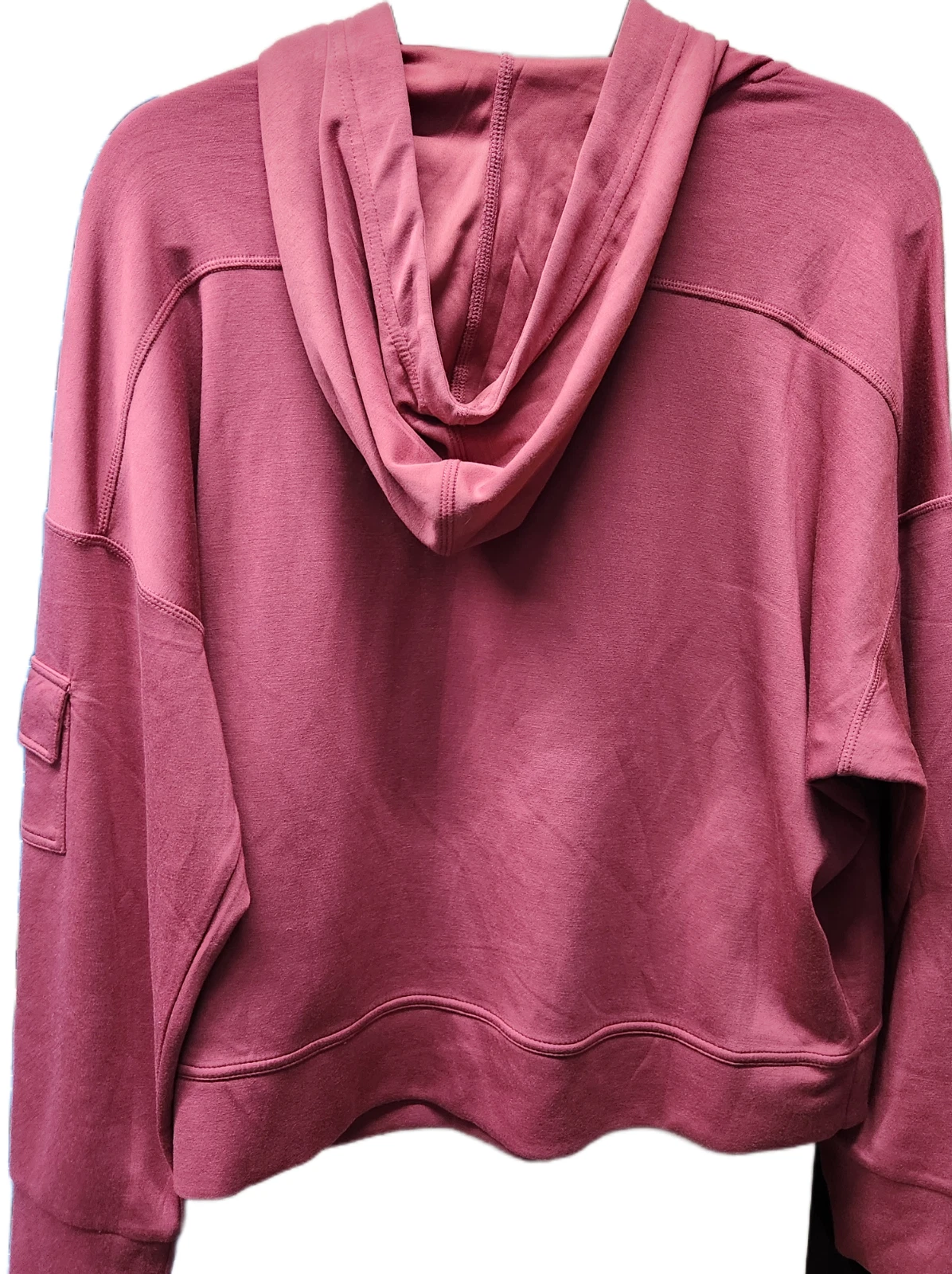 VETEMENTS Felpa con cappuccio donna Maroon Apana leggera grande yoga fitness morbida