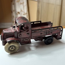 Vtg 7" Arcade Mack ICE Truck C-Cab Cast Iron Toy Arcade As Is Mismatched Wheels