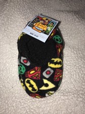 NWT Boys 3T-4T DC Justice League Slipper Socks Batman Superman Cute
