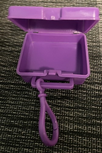 Vtg MARVIN MARTAIN Flix Candy Mini Lunchbox 1999 KEYCHAIN Key Ring Purple HTF - Picture 11 of 15