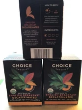 (3)Choice Tea-English Breakfast Decaf Black Tea(16 Tea Bags per box) 5/22/2026