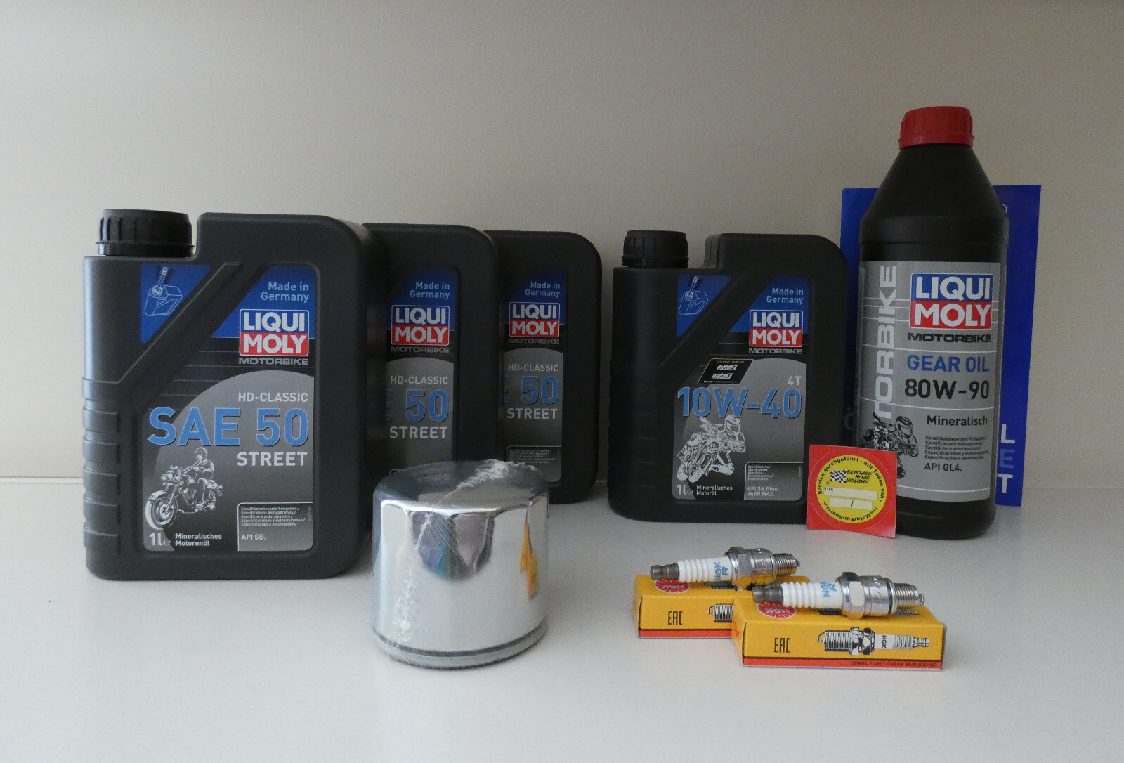 Maintenance Set Harley Davidson FXSB-80 1340 Low Rider Inspection Oil Spark Plug