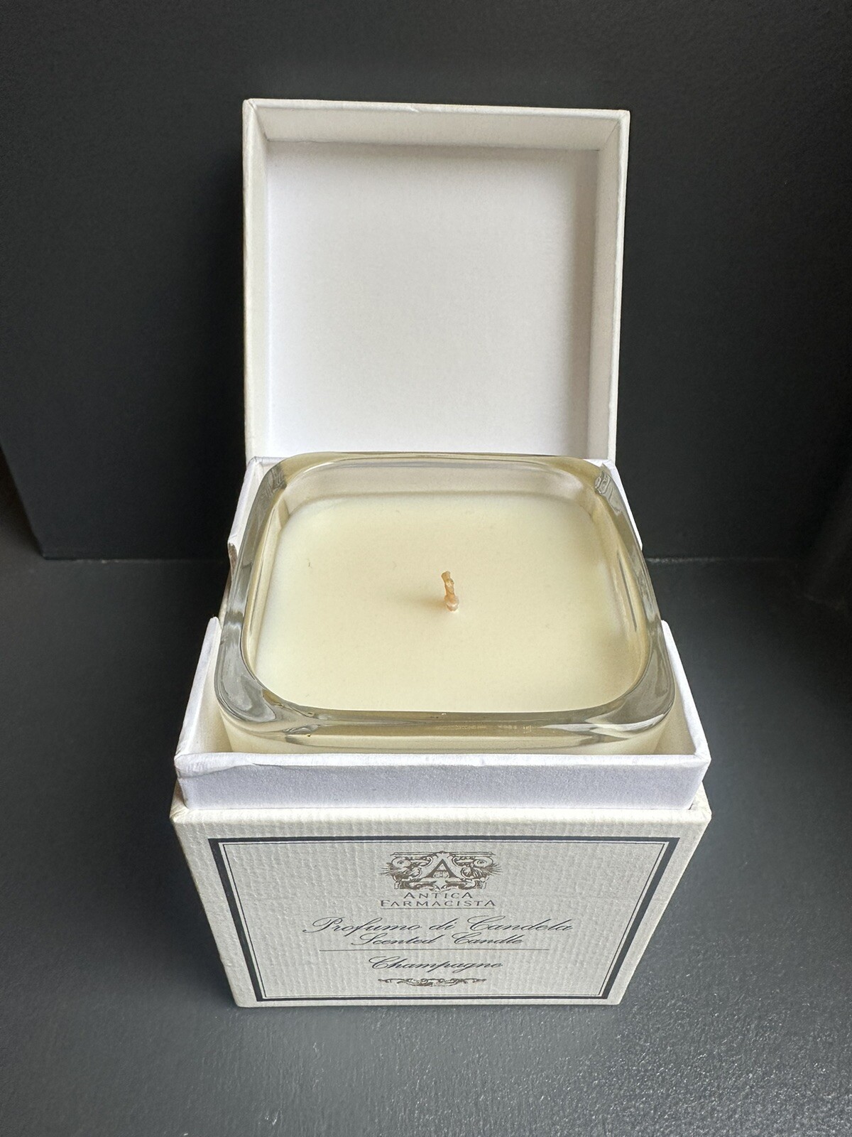 Antica Farmacista Champagne 8 Oz. Scented Candle NEW In Box