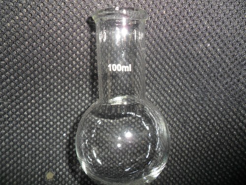 Brand New 100ml Round Bottom Glass Flask,Single Neck,Lab Boiling Bottle - Picture 2 of 3