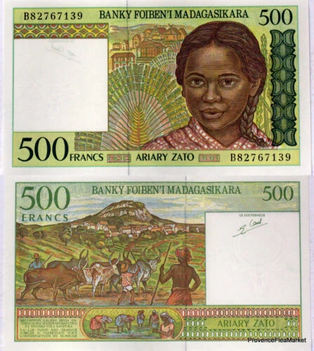 Billets de l'Afrique sub-saharienne de Madagascar
