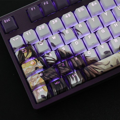 Overlord Albedo Transparent RGB 108Keys PBT OEM Keycaps for Mechanical Keyboard - 第 1/6 張圖片