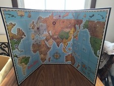 MB AXIS ALLIES Board Game Spring 1942 Board Only Replacement Pieces