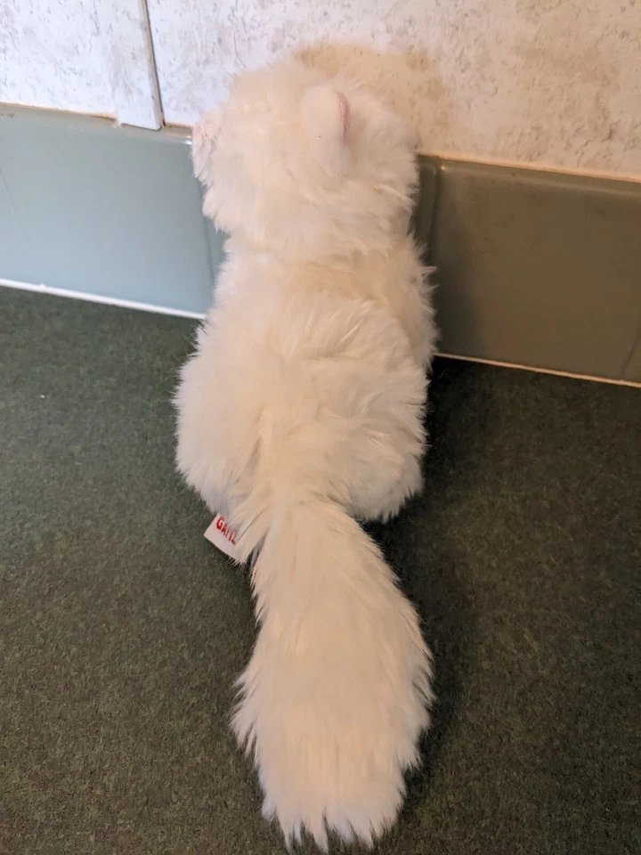 Ganz Webkinz Persian Cat Kitten White Pink Bow Plush Stuffed Animal Toy No Code - Image 3 of 4