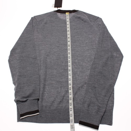 Windsor NWT Pullover Sweater Size L in Gray with Brown/White Wool/Silk/Cashmere - Picture 6 of 11