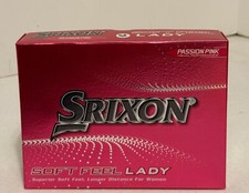 1 dozen New Srixon Soft Feel Lady pink golf balls women's- New In Box