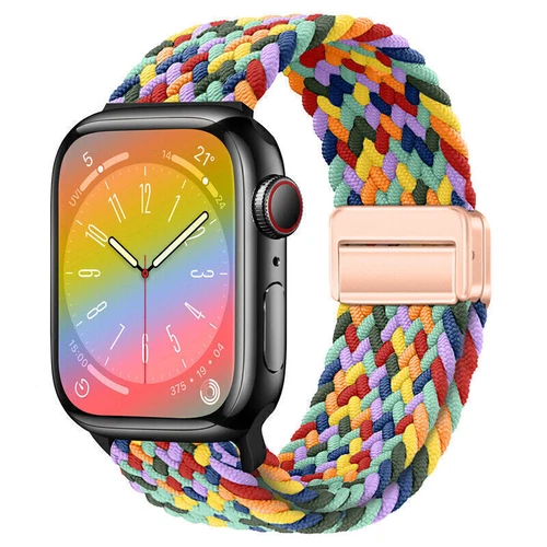 Magnet Nylon Armband für Apple Watch Ultra 2 49mm & Serie 1-9,Ersatzband 38-45mm - Bild 60 von 101