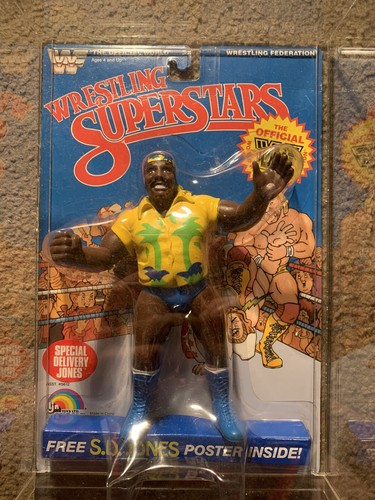 Wwf LJN Moc Special Delivery Jones Yellow Shirt Va...