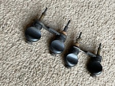 UNUSUAL hinged tuning pegs. Vintage. One with a replacement part/repair