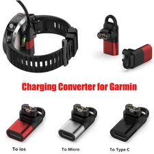 Type C Micro USB IOS Charging Converter to Charger for Garmin Fenix 7 6 5 Watch