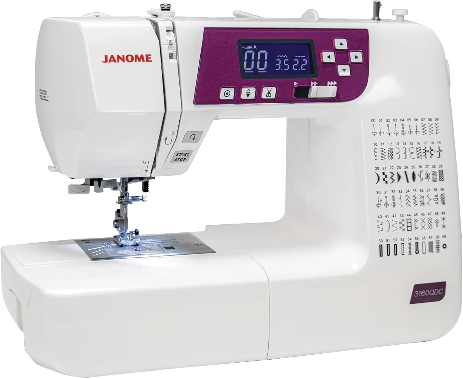 Janome 3160QDC-G Sewing and Quilting Machine with Bonus Quil