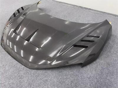 Real Carbon Fiber Front Hood Vented Bonnet Cover 1pcs Fits For Audi R8 2017 2018