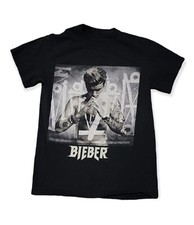 Justin Bieber Purpose Tour Graphic T-Shirt Black 2016 Pop Music Concert Size S