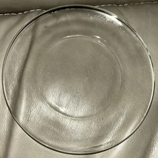 Made In France Lys 7 1/2 Inch Clear Dessert Plate Set Of 9 EC