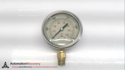 #ad #ad NOSHOK 25 901 2000 PSI BAR COMPUND PRESSURE GAUGE 2000PSI NEW* #282126 $25.00